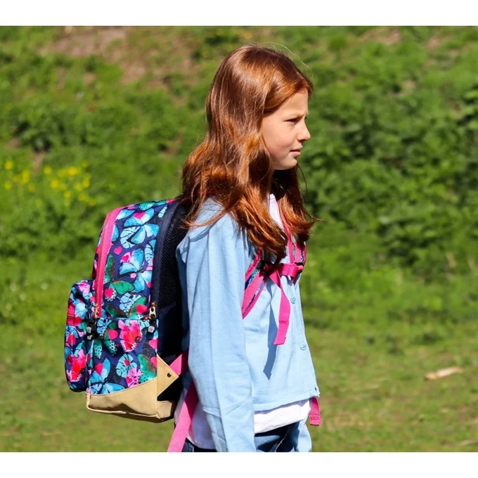 Pick & Pack Beautiful Butterfly Backpack L Navy 2 Pick & Pack Beautiful Butterfly Backpack L Navy - Afbeelding 2