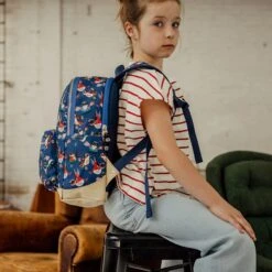 Pick & Pack Birds Backpack M Navy -Mode Tassen Winkel image 10400