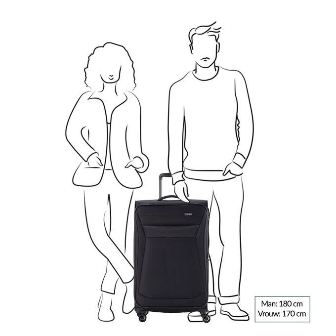 Travelite Chios 4 Wiel Trolley L Red 2 Travelite Chios 4 Wiel Trolley L Red - Afbeelding 2