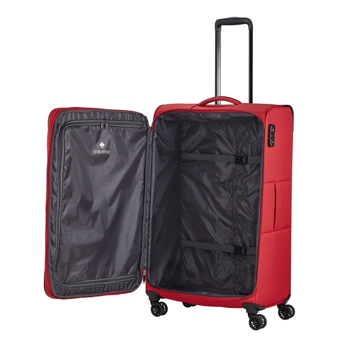 Travelite Chios 4 Wiel Trolley L Red 8 Travelite Chios 4 Wiel Trolley L Red - Afbeelding 8