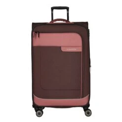 Travelite Viia 4 Wheel Trolley L Expandable Rose