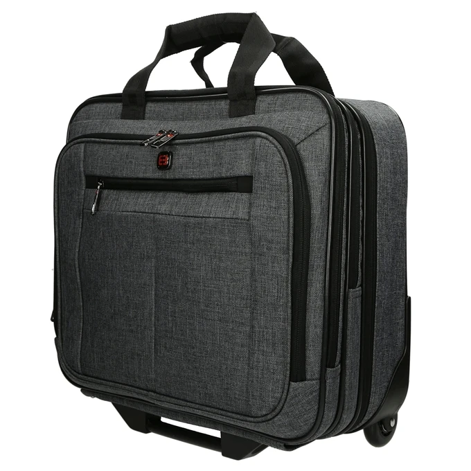 Enrico Benetti Frankfurt Laptop Trolley 17'' Grey3 3 Enrico Benetti Frankfurt Laptop Trolley 17'' Grey3 - Afbeelding 3
