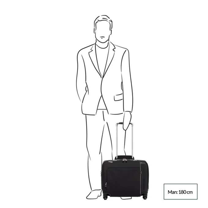 Tumi Arrivé Compact 4 Wheel Briefcase Black 2 Tumi Arrivé Compact 4 Wheel Briefcase Black - Afbeelding 2
