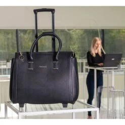 Olivia Lauren College Business Trolley Zwart -Mode Tassen Winkel image 1710