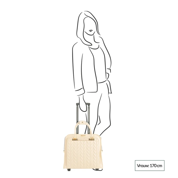 Olivia Lauren Sandra Business Trolley Grijs 2 Olivia Lauren Sandra Business Trolley Grijs - Afbeelding 2