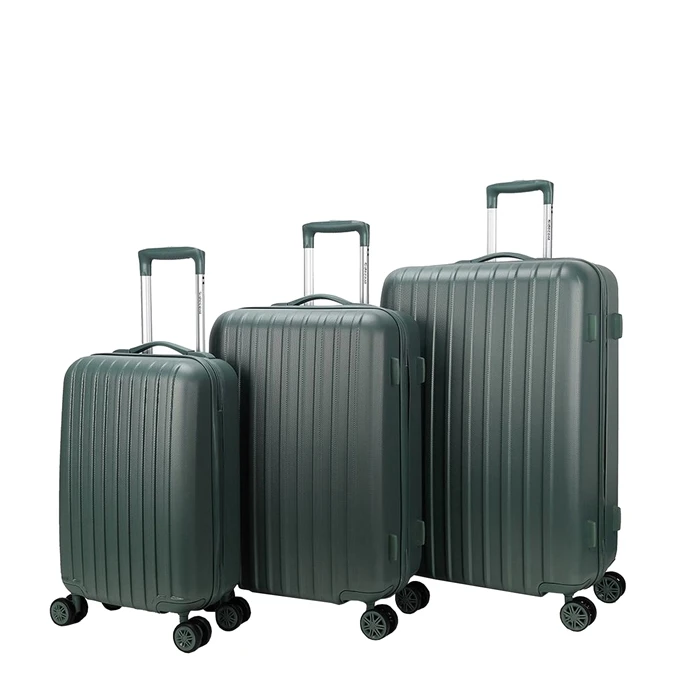 Decent Tranporto One 3-delige Kofferset Olijf 1 Decent Tranporto One 3-delige Kofferset Olijf