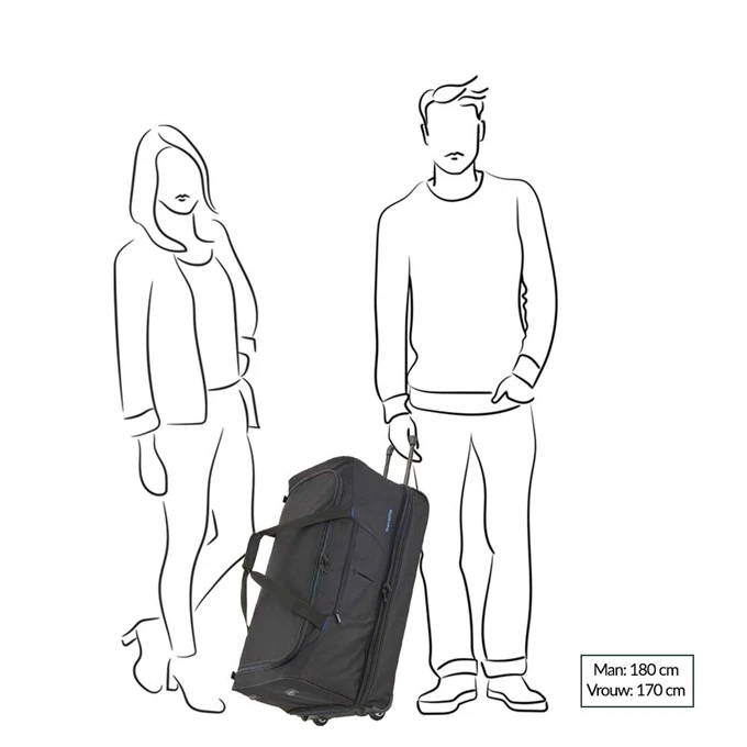 Travelite Basics Wheeled Duffle 70 Expandable Grey 9 Travelite Basics Wheeled Duffle 70 Expandable Grey - Afbeelding 9