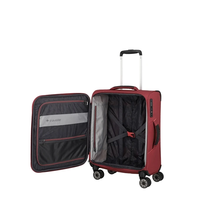 Travelite Skaii 4 Wheel Trolley S Red 7 Travelite Skaii 4 Wheel Trolley S Red - Afbeelding 7