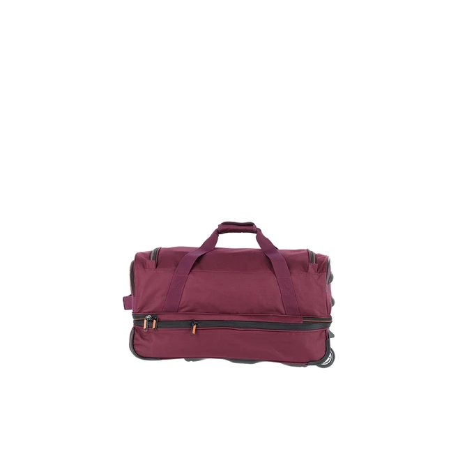 Travelite Basics Wheeled Duffle 55 Expandable Dark Red 2 Travelite Basics Wheeled Duffle 55 Expandable Dark Red - Afbeelding 2