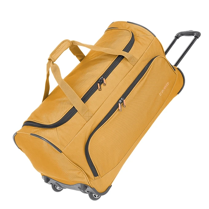Travelite Basics Fresh Trolley Travel Bag 71 Yellow 1 Travelite Basics Fresh Trolley Travel Bag 71 Yellow