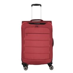 Travelite Skaii 4 Wheel Trolley M Expandable Red