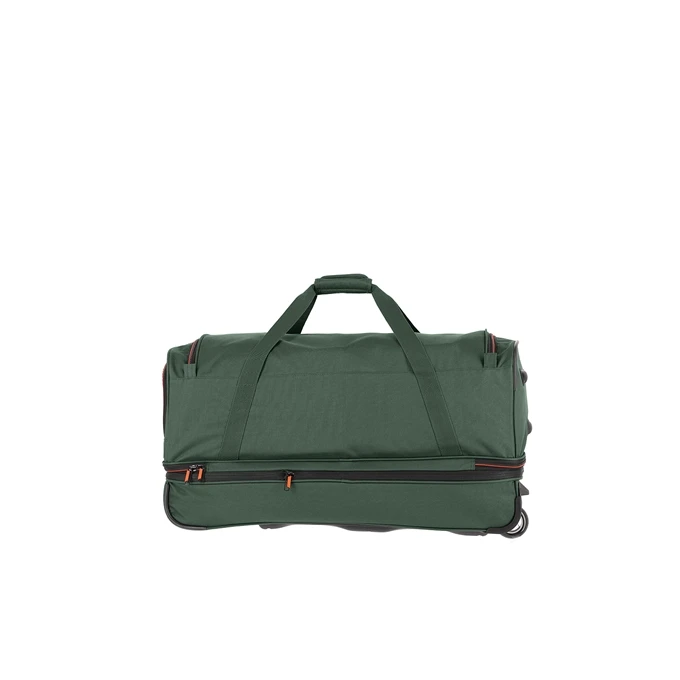 Travelite Basics Wheeled Duffle 70 Expandable Dark Green 2 Travelite Basics Wheeled Duffle 70 Expandable Dark Green - Afbeelding 2