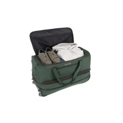 Travelite Basics Wheeled Duffle 70 Expandable Dark Green 10 Travelite Basics Wheeled Duffle 70 Expandable Dark Green -Mode Tassen Winkel image 2289