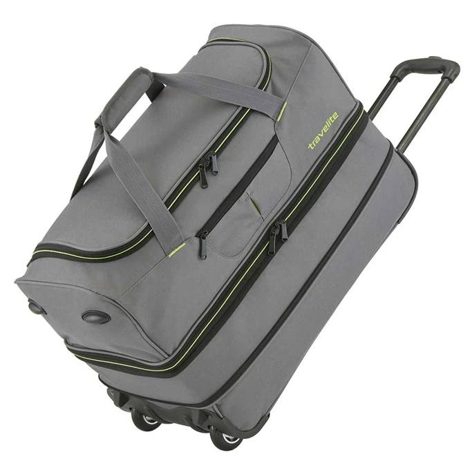 Travelite Basics Wheeled Duffle 55 Expandable Grey 12 Travelite Basics Wheeled Duffle 55 Expandable Grey - Afbeelding 12