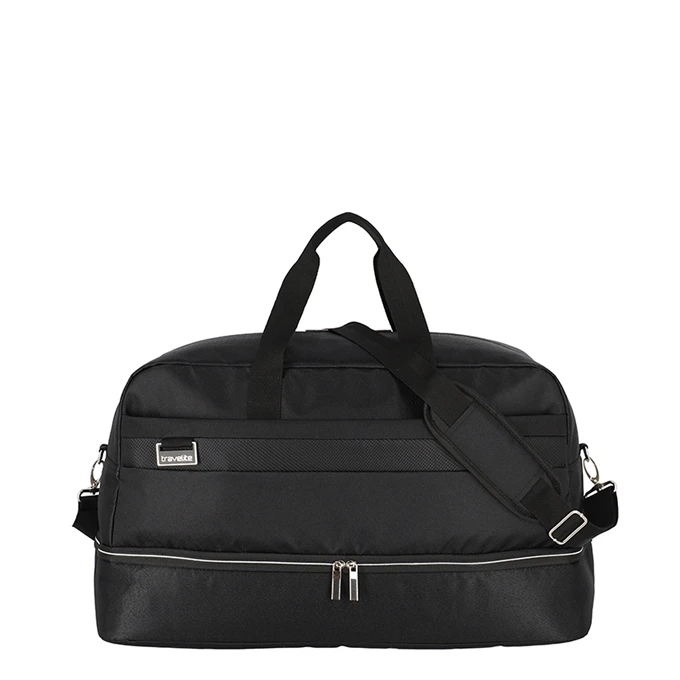 Travelite Miigo Weekender With Bottem Compartment Black 1 Travelite Miigo Weekender With Bottem Compartment Black