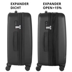 CarryOn Skyhopper 4 Wiel Trolley 68 Expandable Black -Mode Tassen Winkel image 386