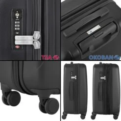 CarryOn Skyhopper 4 Wiel Trolley 68 Expandable Black -Mode Tassen Winkel image 388