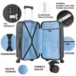 CarryOn Skyhopper 4 Wiel Trolley 68 Expandable Black -Mode Tassen Winkel image 389