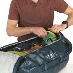 Osprey Transporter 95 Duffel Venturi Blue -Mode Tassen Winkel image 4011