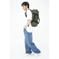 Lefrik Wanderer Duffle Vandra Dark Sage Ripstop -Mode Tassen Winkel image 4281