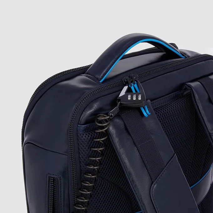 Piquadro Blue Square Computer Backpack Plain With IPad Pro Black 5 Piquadro Blue Square Computer Backpack Plain With IPad Pro Black - Afbeelding 5