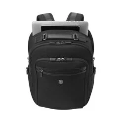 Victorinox Werks Professional Cordura Compact Backpack Black -Mode Tassen Winkel image 4969