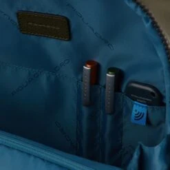 Piquadro Harper Computer Backpack With IPad Pro Pocket Blue -Mode Tassen Winkel image 4979