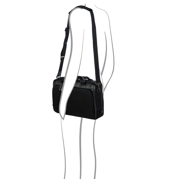 Porsche Design Roadster Nylon Briefcase S Black 2 Porsche Design Roadster Nylon Briefcase S Black - Afbeelding 2