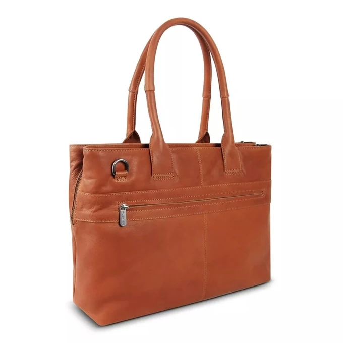 Plevier Structure Antilla Leren Damestas 3-vaks 15,6'' Cognac 3 Plevier Structure Antilla Leren Damestas 3-vaks 15,6'' Cognac - Afbeelding 3