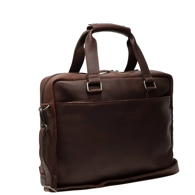 The Chesterfield Brand Manhattan Laptoptas Brown 1 The Chesterfield Brand Manhattan Laptoptas Brown