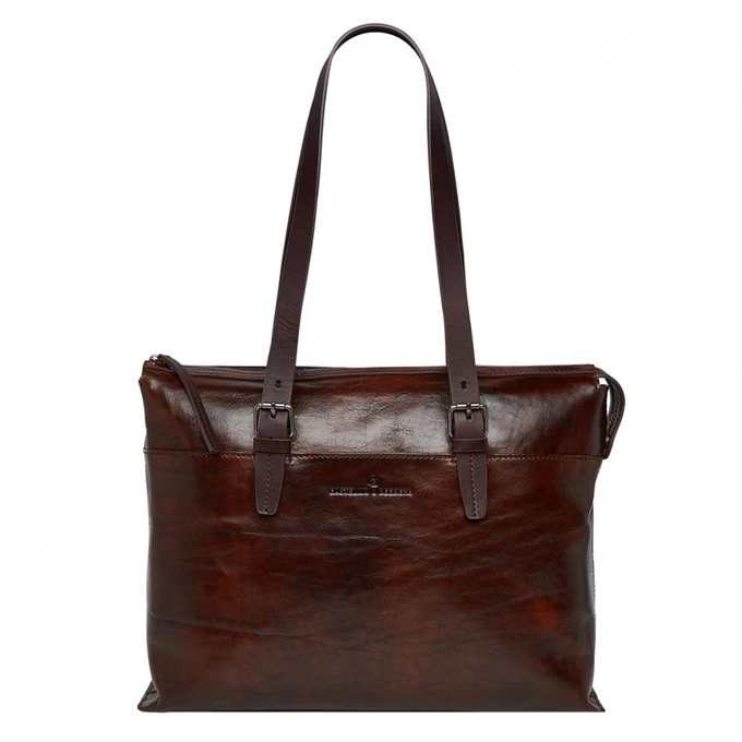 Castelijn & Beerens Rien Laptop Schoudertas 15.4'' RFID Cognac 1 Castelijn & Beerens Rien Laptop Schoudertas 15.4'' RFID Cognac