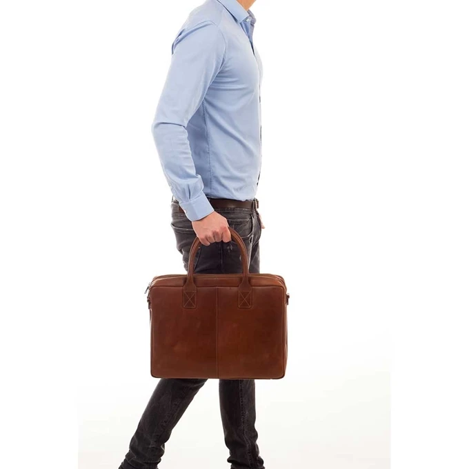 Burkely Vintage Taylor Worker 15" Cognac 2 Burkely Vintage Taylor Worker 15" Cognac - Afbeelding 2