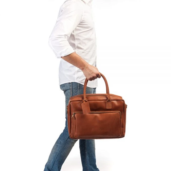 Burkely Vintage Mitch Worker 15" Cognac 2 Burkely Vintage Mitch Worker 15" Cognac - Afbeelding 2