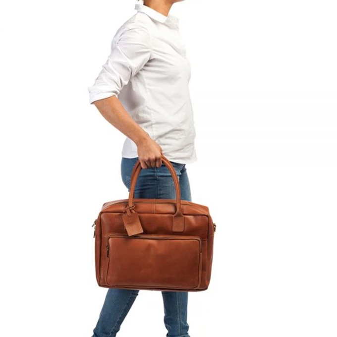 Burkely Vintage Mitch Worker 15" Cognac 3 Burkely Vintage Mitch Worker 15" Cognac - Afbeelding 3