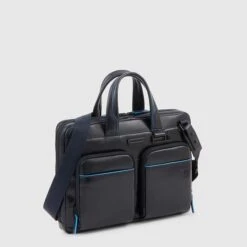 Piquadro Blue Square Computer Portfolio Briefcase 14'' Black 12 Piquadro Blue Square Computer Portfolio Briefcase 14'' Black -Mode Tassen Winkel image 6015