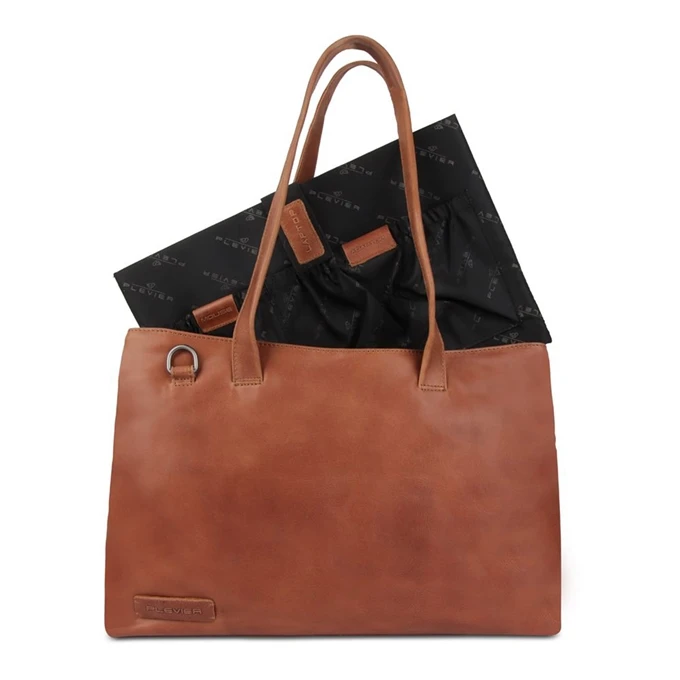 Plevier Jura Dames Laptoptas 15.6'' Cognac 4 Plevier Jura Dames Laptoptas 15.6'' Cognac - Afbeelding 4