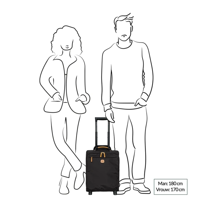 Bric's X-Travel Underseater Cabin Trolley 45 Black 2 Bric's X-Travel Underseater Cabin Trolley 45 Black - Afbeelding 2