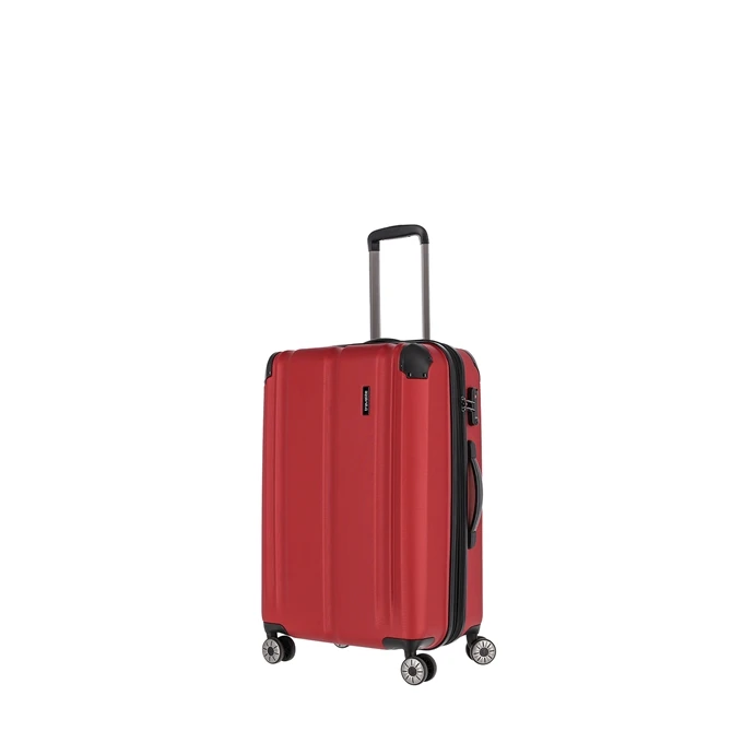 Travelite City 4 Wiel Trolley M Expandable Red 2 Travelite City 4 Wiel Trolley M Expandable Red - Afbeelding 2