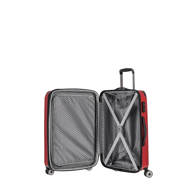 Travelite City 4 Wiel Trolley M Expandable Red 5 Travelite City 4 Wiel Trolley M Expandable Red - Afbeelding 5