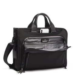 Tumi Alpha Slim Deluxe Portfolio Black -Mode Tassen Winkel image 6737