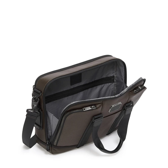 Tumi Alpha Bravo Albany Advanced Brief Dark Brown 4 Tumi Alpha Bravo Albany Advanced Brief Dark Brown - Afbeelding 4