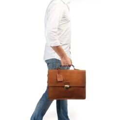 Burkely Vintage Dean Briefcase Cognac 14 Burkely Vintage Dean Briefcase Cognac -Mode Tassen Winkel image 6749