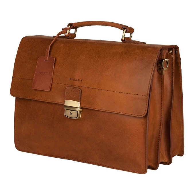 Burkely Vintage Dean Briefcase Cognac 4 Burkely Vintage Dean Briefcase Cognac - Afbeelding 4