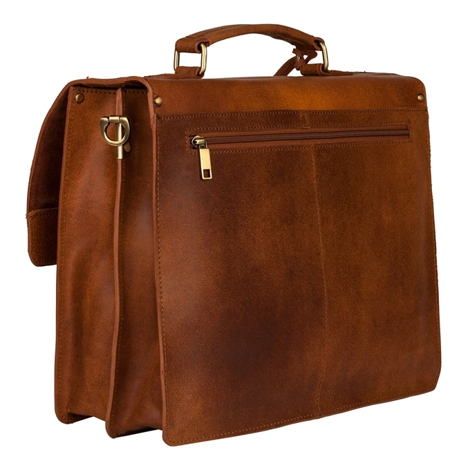 Burkely Scott Vintage Briefcase 2 Compartment Cognac 5 Burkely Scott Vintage Briefcase 2 Compartment Cognac - Afbeelding 5