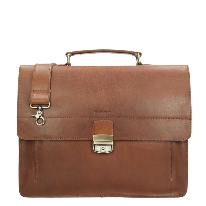 Burkely Scott Vintage Briefcase 2 Compartment Cognac 8 Burkely Scott Vintage Briefcase 2 Compartment Cognac - Afbeelding 8