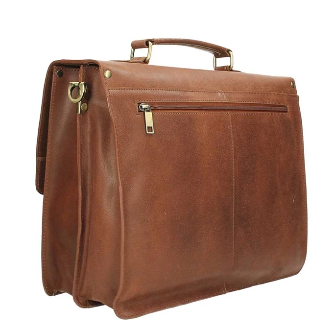 Burkely Scott Vintage Briefcase 2 Compartment Cognac 10 Burkely Scott Vintage Briefcase 2 Compartment Cognac - Afbeelding 10