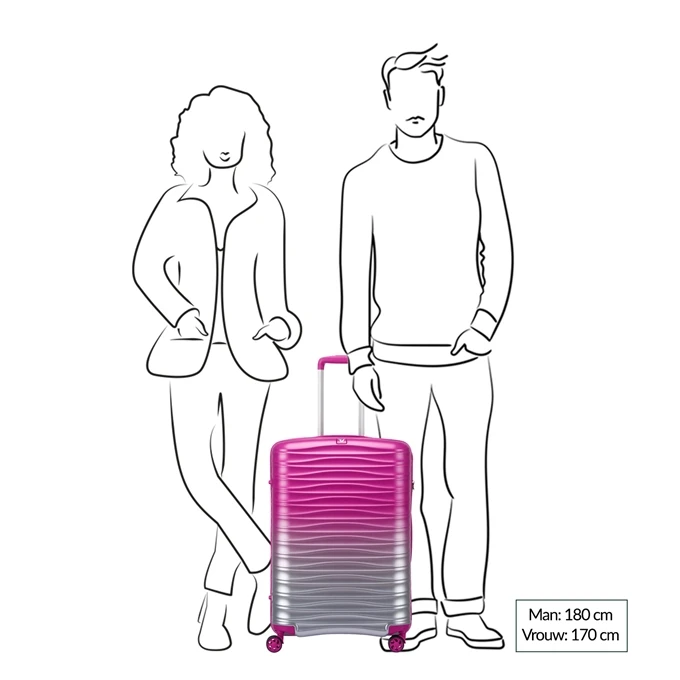 Roncato Wave Spot Expandable Trolley 66 Turchese 2 Roncato Wave Spot Expandable Trolley 66 Turchese - Afbeelding 2