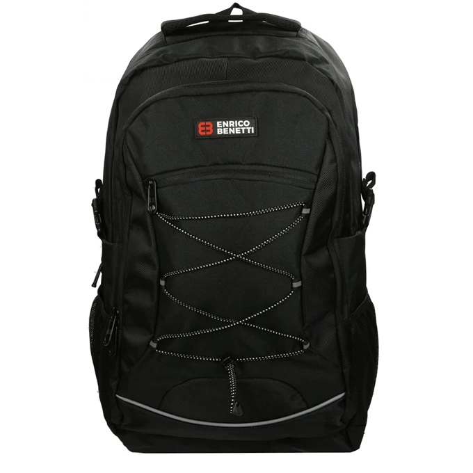 Enrico Benetti Yellow Stone 17'' Laptop Rugzak Zwart 1 Enrico Benetti Yellow Stone 17'' Laptop Rugzak Zwart