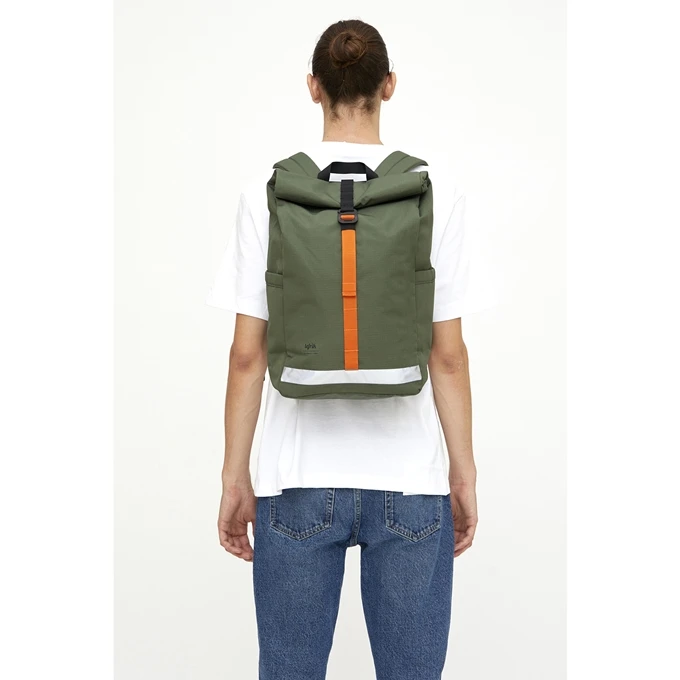Lefrik Lars Roll Backpack Vandra Dark Sage Ripstop 4 Lefrik Lars Roll Backpack Vandra Dark Sage Ripstop - Afbeelding 4