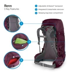 Osprey Renn 50 Women's Backpack Aurora Purple 17 Osprey Renn 50 Women's Backpack Aurora Purple -Mode Tassen Winkel image 7520